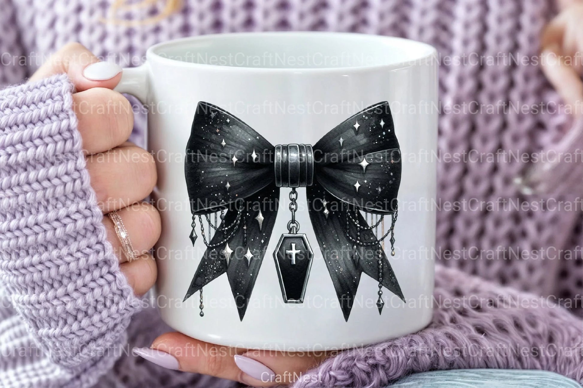 Halloween Coquette Bow Clipart Bundle 16 - CraftNest - Digital Crafting and Art