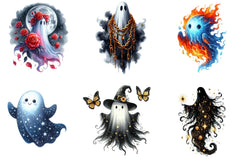 Enchanted Ghost Halloween Clipart Bundle - CraftNest - Digital Crafting and Art