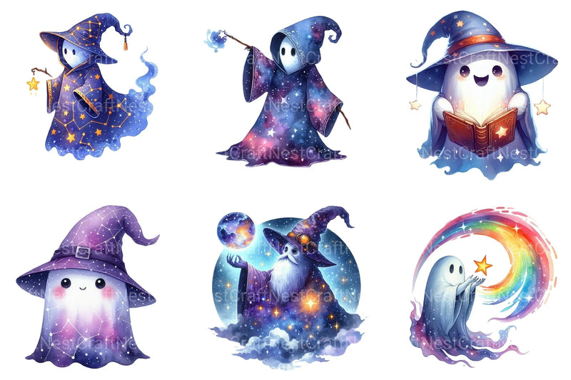 Halloween Ghost Clipart Bundle 33 - CraftNest - Digital Crafting and Art