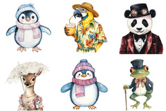 Funky Dressed Animals Clipart Bundle - CraftNest - Digital Crafting and Art