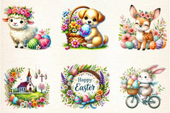Happy Easter Clipart Bundle - CraftNest - Digital Crafting and Art