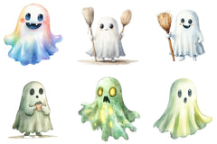 Iridescent Halloween Ghost Clipart Bundle - CraftNest - Digital Crafting and Art