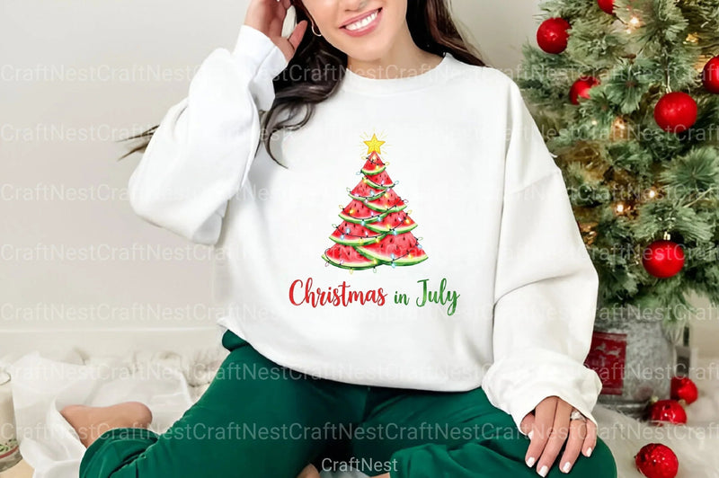 Christmas in July Funny Clipart Bundle 37 - CraftNest - Digital Crafting and Art