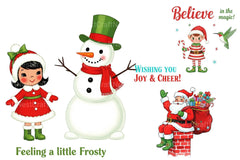 Vintage Christmas Santa Clipart Bundle 88 - CraftNest - Digital Crafting and Art