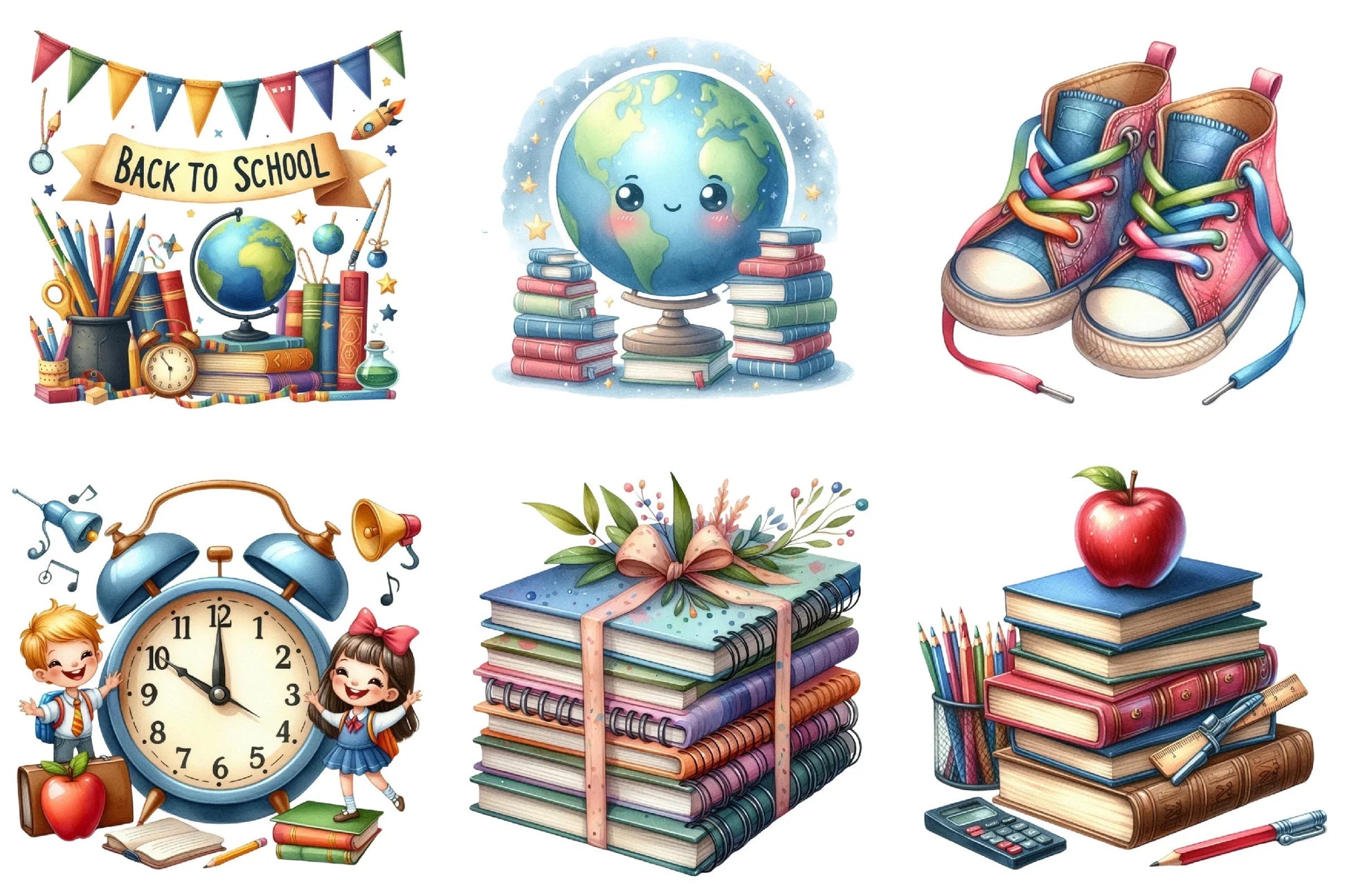 Back to School Clipart Bundle - CraftNest - Digital Crafting and Art
