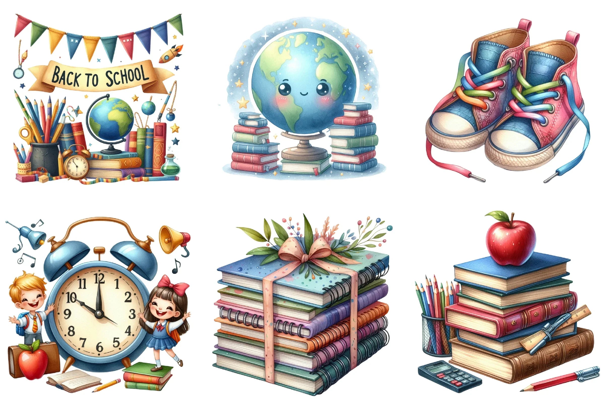 Back to School Clipart Bundle - CraftNest - Digital Crafting and Art