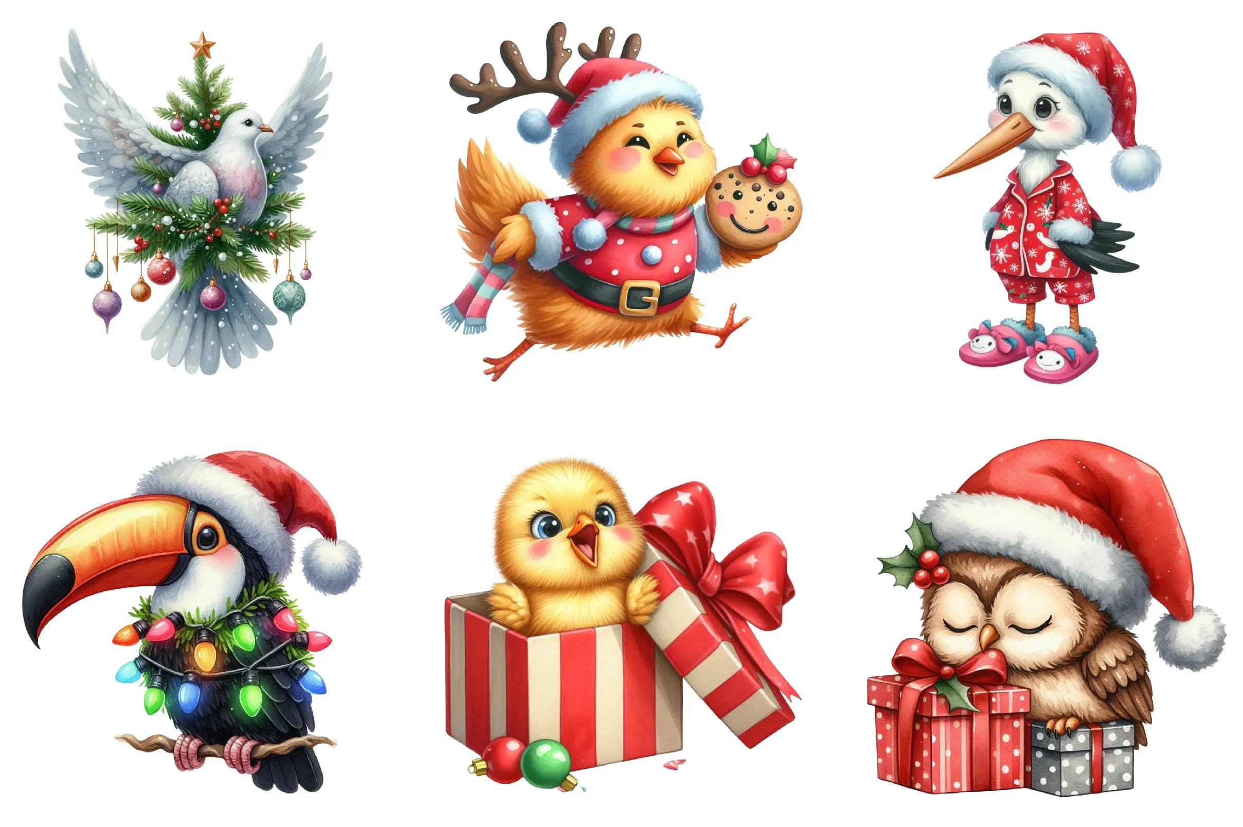 Christmas Animal Clipart Bundle - CraftNest - Digital Crafting and Art