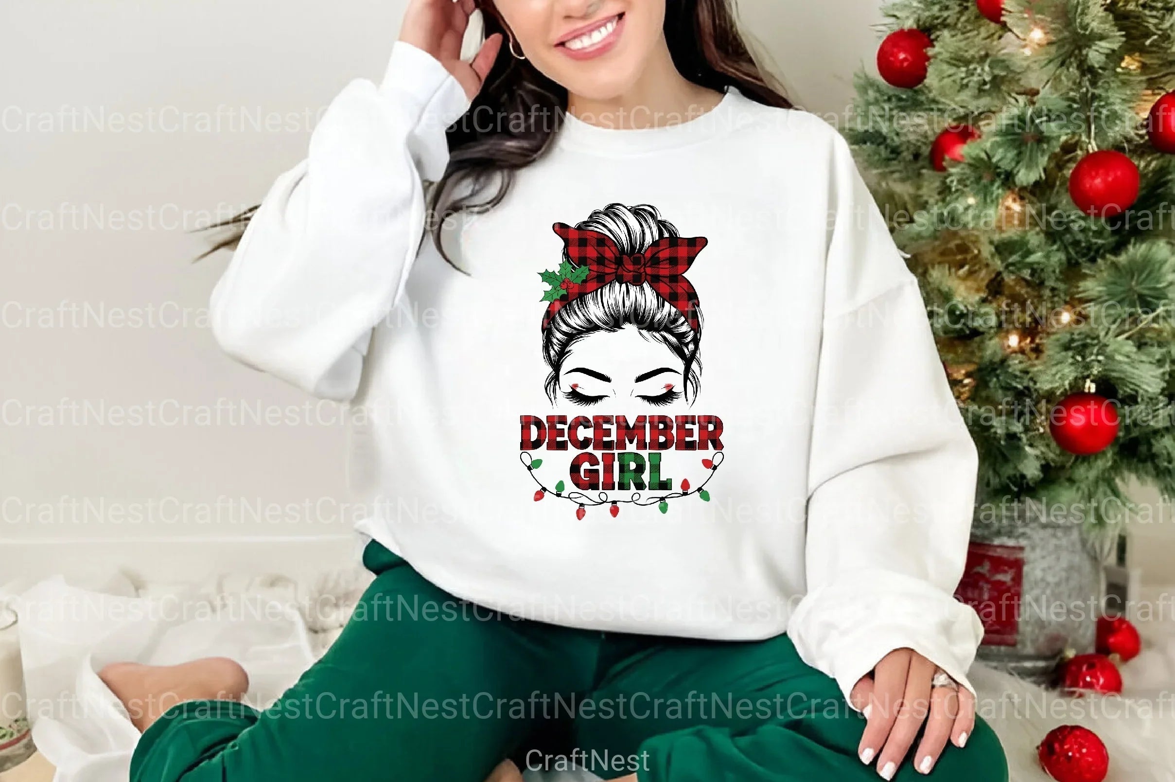 December Girl Holiday Clipart Bundle - CraftNest - Digital Crafting and Art