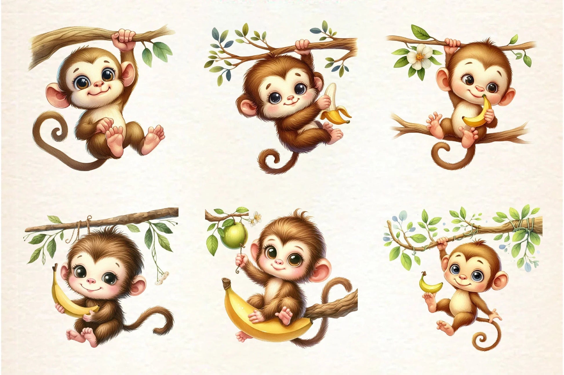 Kawaii Safari Animal Clipart Bundle - CraftNest - Digital Crafting and Art