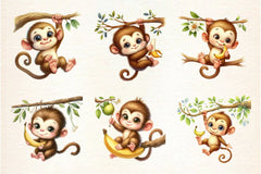 Kawaii Safari Animal Clipart Bundle - CraftNest - Digital Crafting and Art