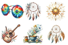 Hippie Clipart Bundle - CraftNest - Digital Crafting and Art