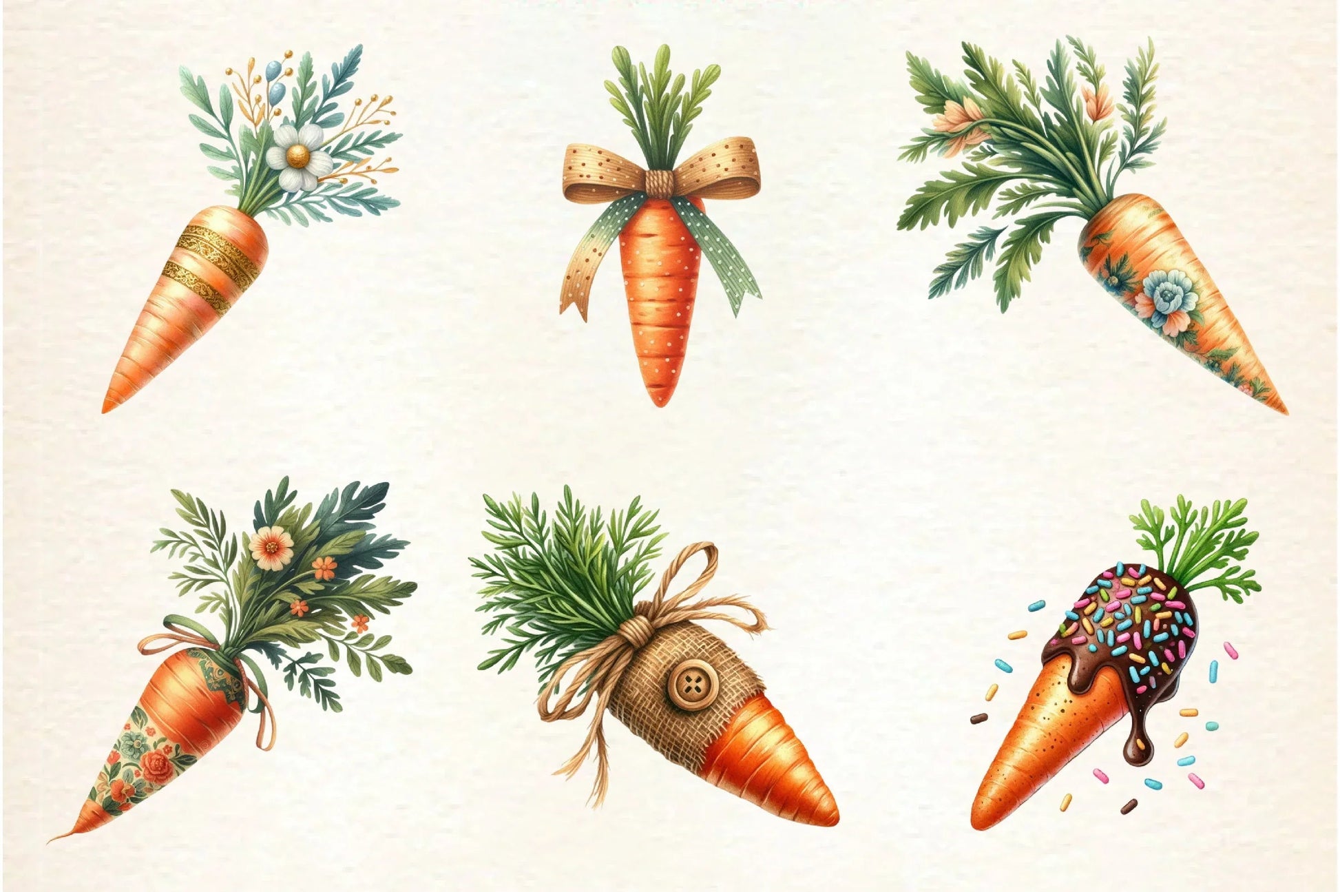 Easter Carrot Clipart Bundle - CraftNest - Digital Crafting and Art