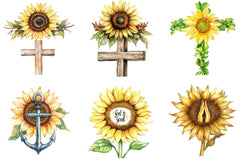 Sunflower Christian Clipart Bundle - CraftNest - Digital Crafting and Art