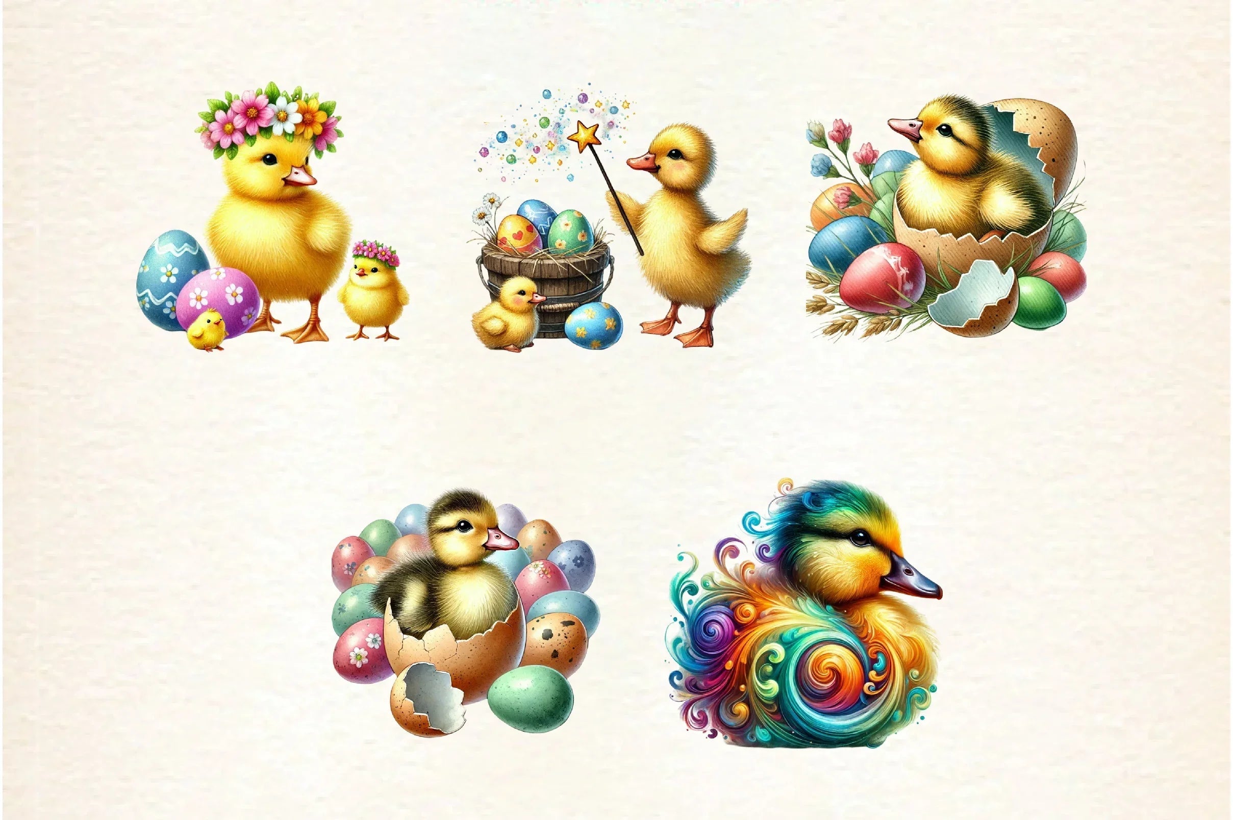 Easter Duck Clipart Bundle - CraftNest - Digital Crafting and Art