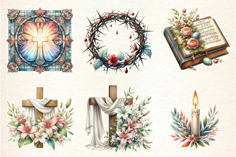 Christian Easter Clipart Bundle - CraftNest - Digital Crafting and Art