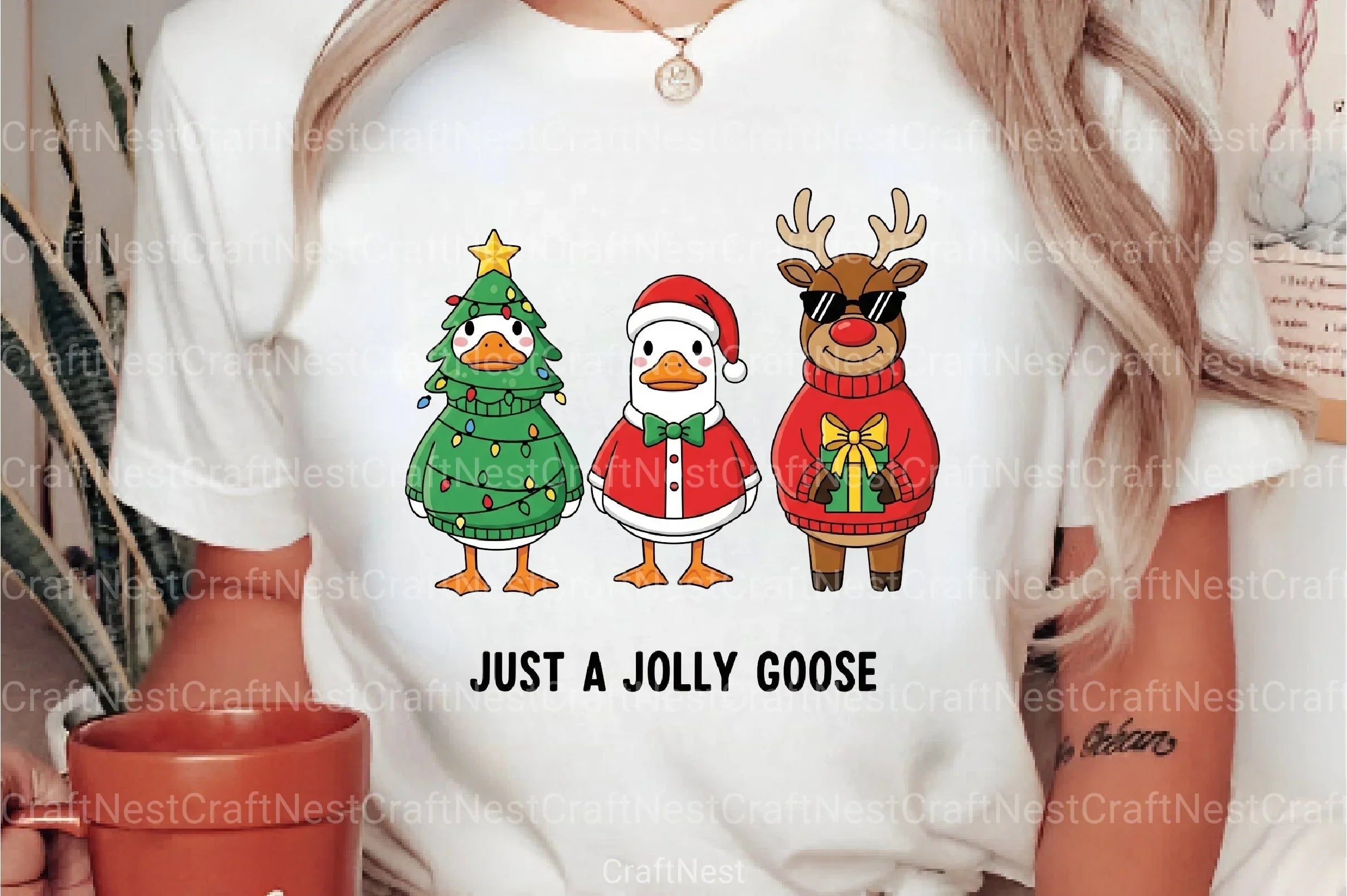 Jolly Christmas Goose Clipart Bundle 88 - CraftNest - Digital Crafting and Art