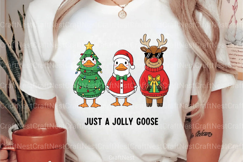 Jolly Christmas Goose Clipart Bundle 88 - CraftNest - Digital Crafting and Art
