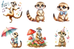 Cute Meerkat Clipart Bundle - CraftNest - Digital Crafting and Art