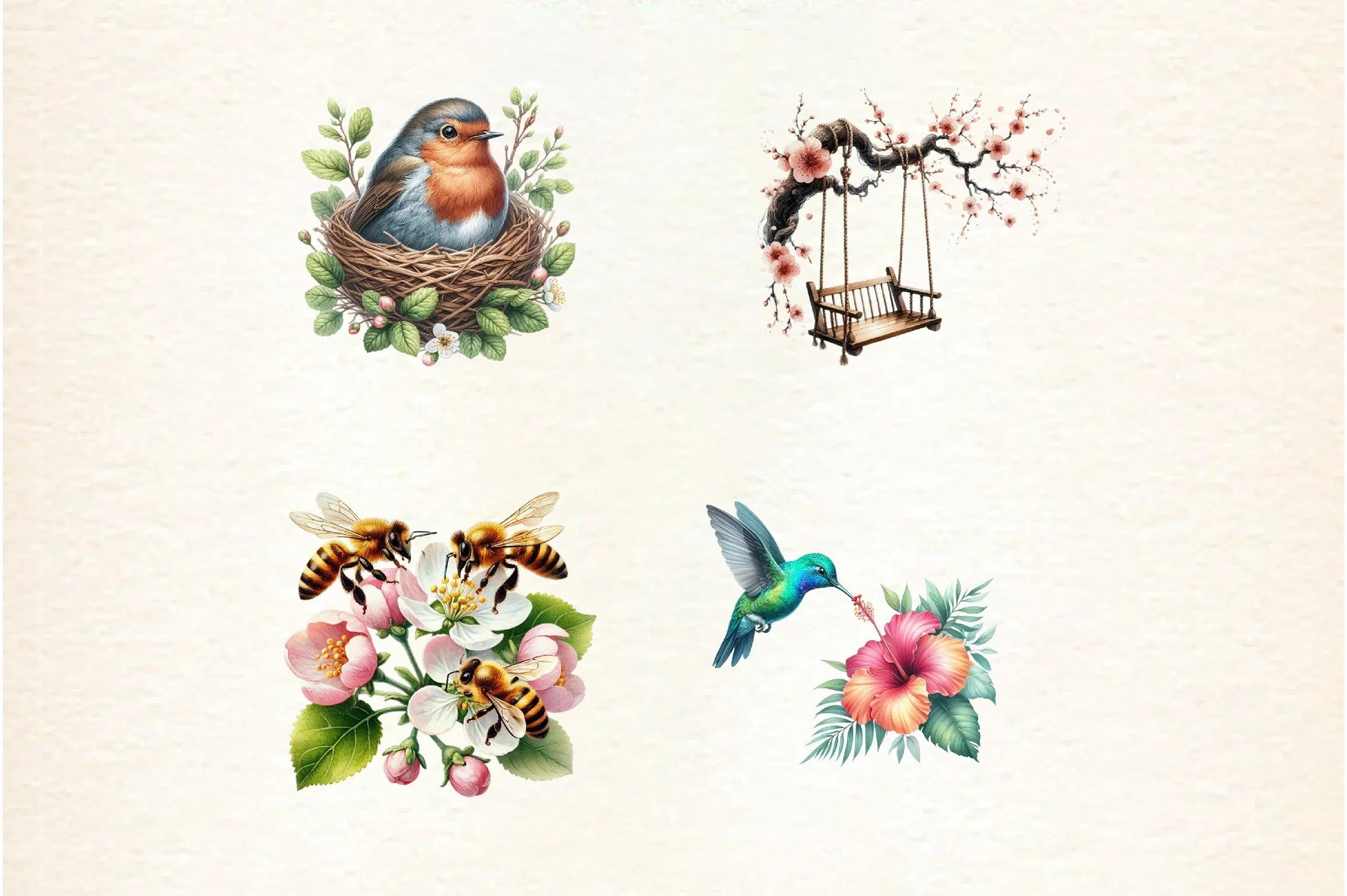 Stained Glass Spring Clipart Bundle - CraftNest - Digital Crafting and Art
