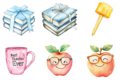 Pastel Teacher's Life Clipart Bundle - CraftNest - Digital Crafting and Art