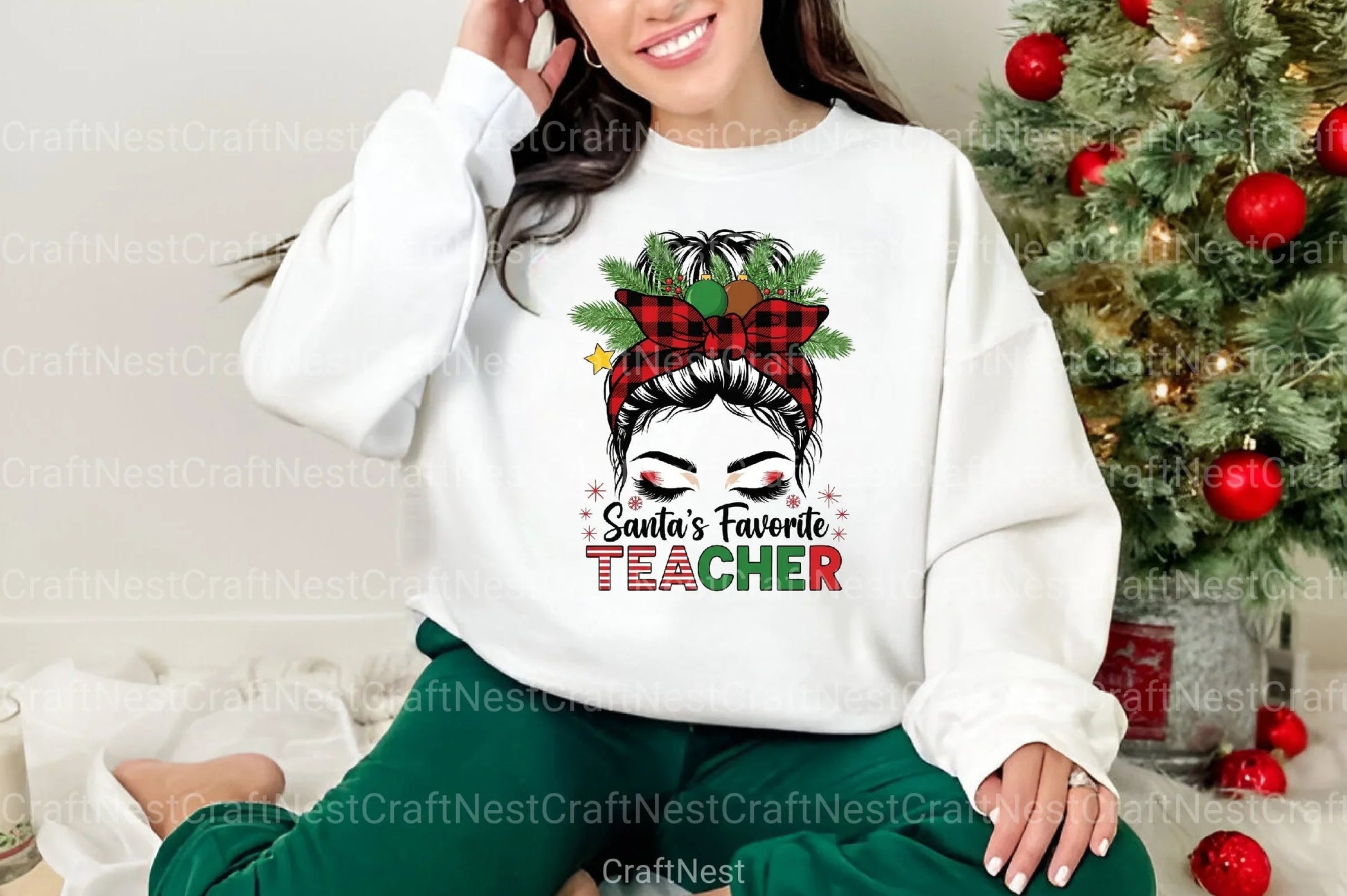 Santa's Favorite Teacher Clipart Bundle - CraftNest - Digital Crafting and Art