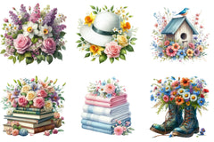 Hello Spring Clipart Bundle - CraftNest - Digital Crafting and Art