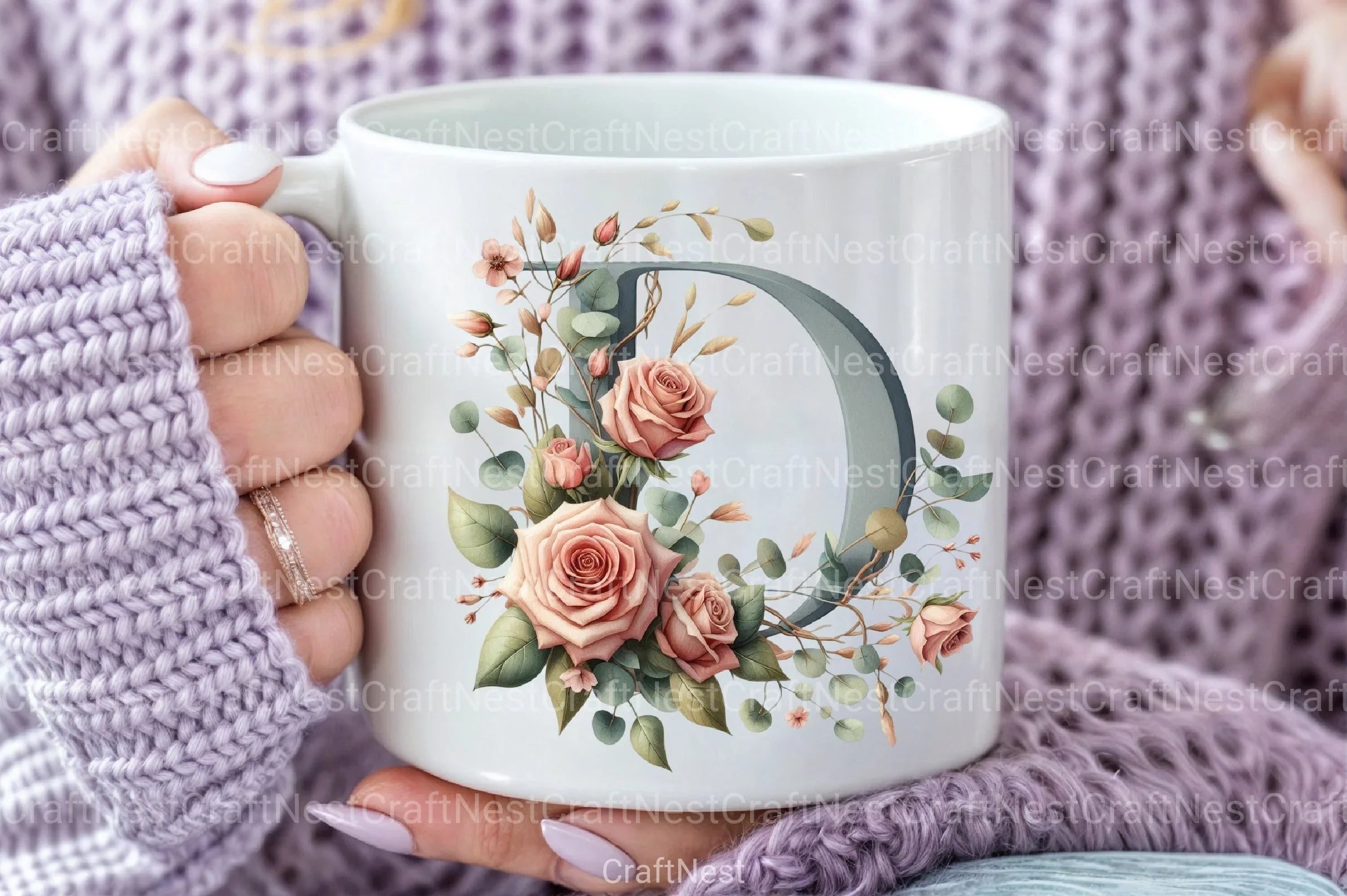 Floral Alphabet Clipart Bundle 24 - CraftNest - Digital Crafting and Art