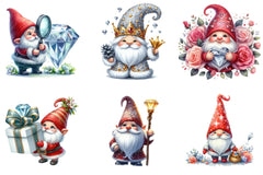 Diamond Gnome Clipart Bundle - CraftNest - Digital Crafting and Art