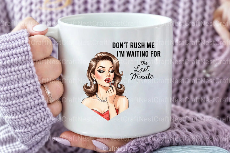 Sarcastic Funny Girl Can't Adult Today Clipart Bundle 18 - CraftNest - Digital Crafting and Art