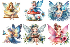Fairy Clipart Bundle for Creative Projects - CraftNest - Digital Crafting and Art
