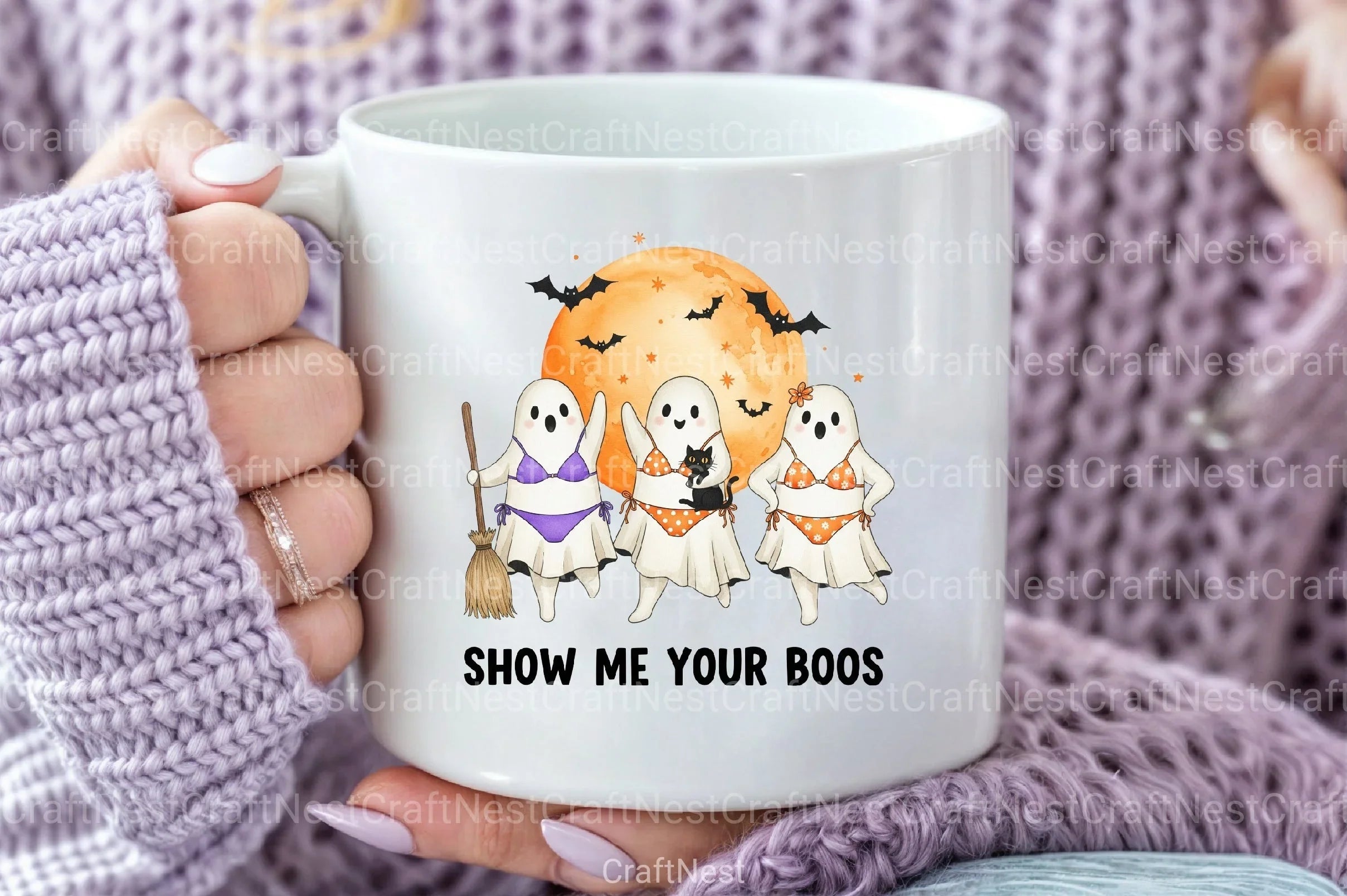 Funny Halloween Ghost Clipart Bundle 14 - CraftNest - Digital Crafting and Art