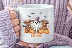 Cute Highland Cow Halloween Clipart Bundle 3 - CraftNest - Digital Crafting and Art
