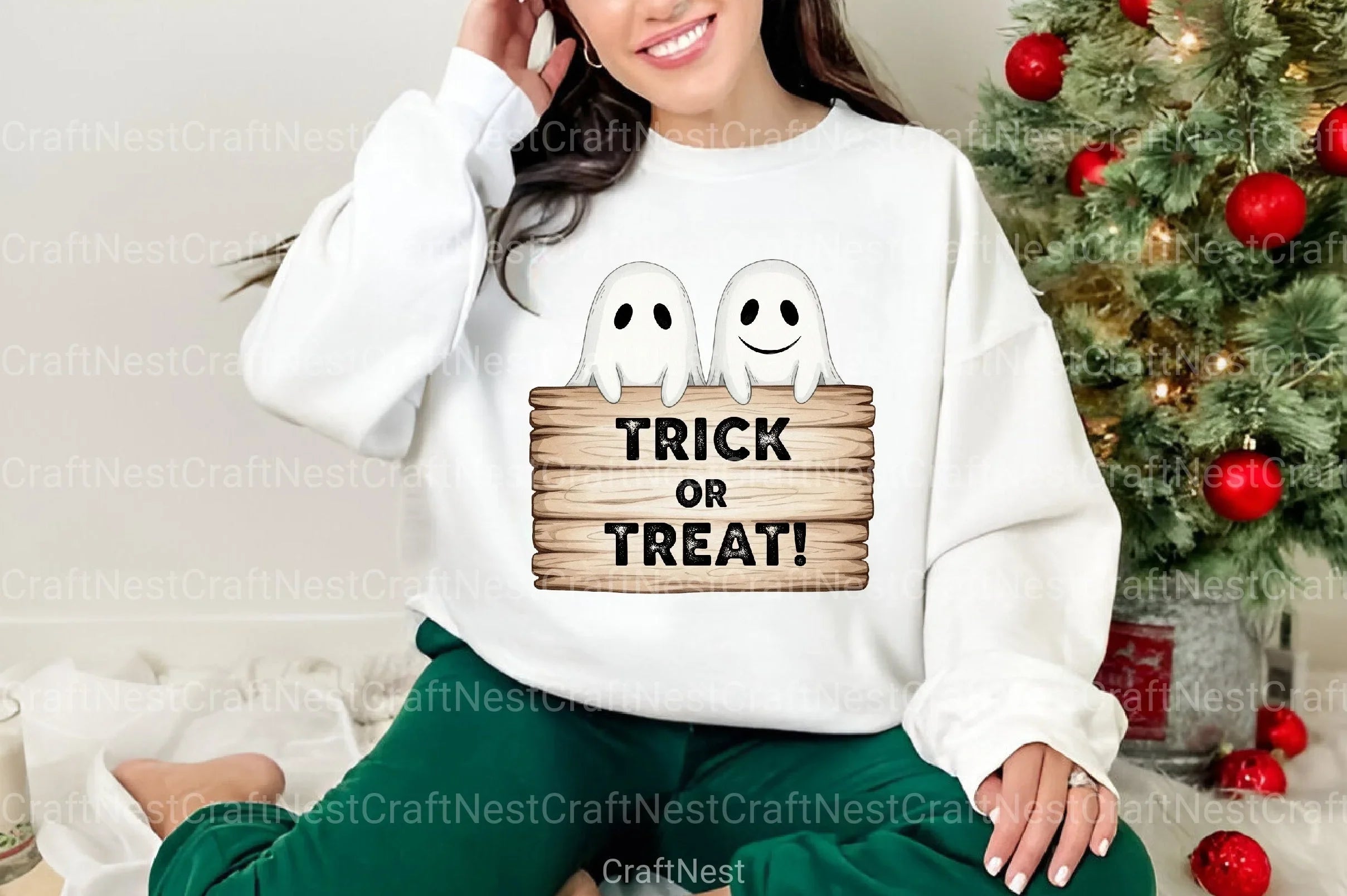 Smiling Ghosts Clipart Bundle for Halloween - CraftNest - Digital Crafting and Art