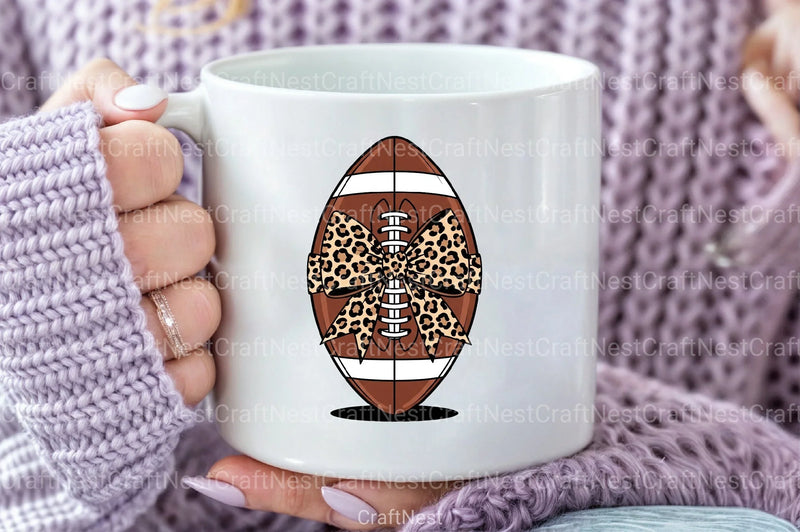 Coquette Football Bow Touchdown Clipart Bundle - CraftNest - Digital Crafting and Art