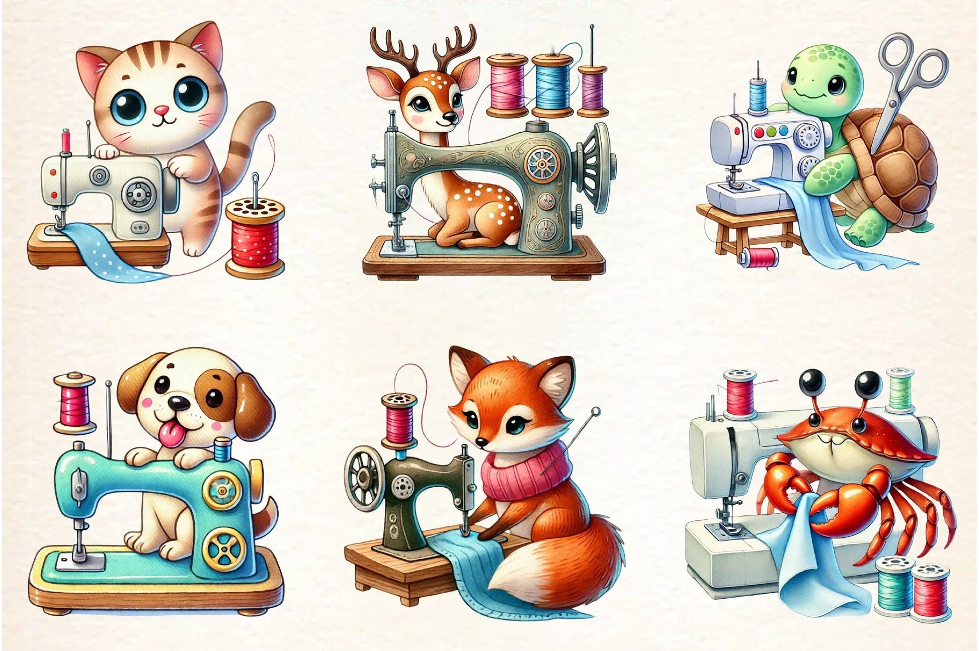 Sewing Machine Clipart Bundle - CraftNest - Digital Crafting and Art