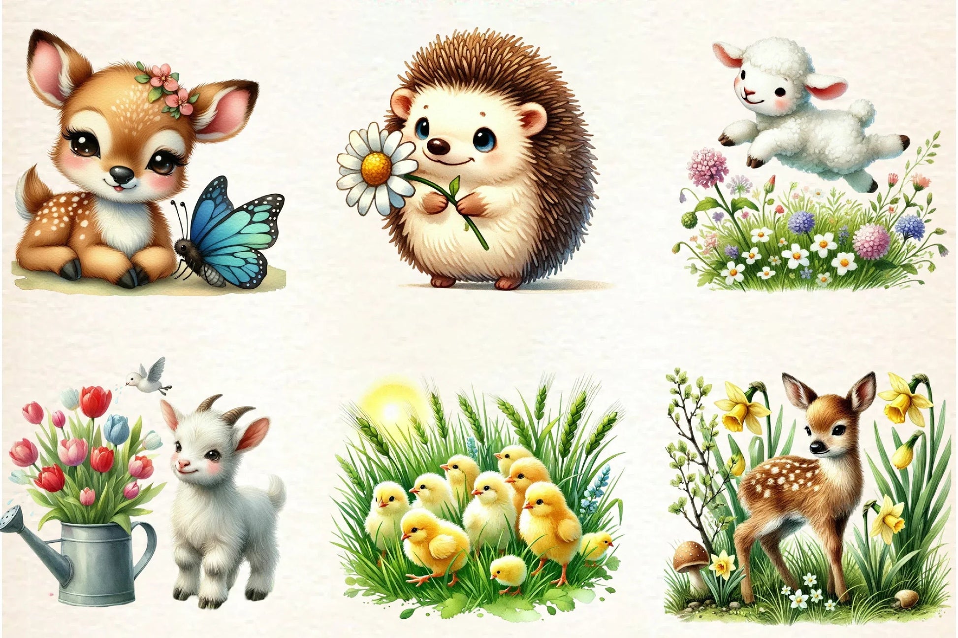 Spring Animals Clipart Bundle - CraftNest - Digital Crafting and Art