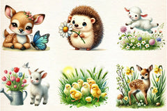 Spring Animals Clipart Bundle - CraftNest - Digital Crafting and Art