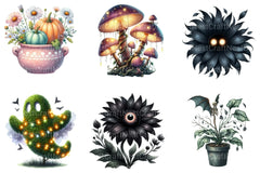 Halloween Garden Clipart Bundle - CraftNest - Digital Crafting and Art