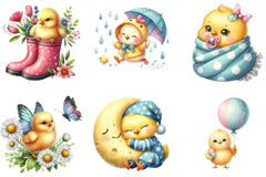 Cute Chick Clipart Bundle - CraftNest - Digital Crafting and Art