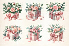 Floral Gift Box Clipart Bundle - CraftNest - Digital Crafting and Art