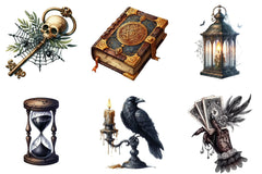 Vintage Halloween Clipart Bundle - CraftNest - Digital Crafting and Art