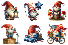 Memorial Day Gnomes Clipart Bundle - CraftNest - Digital Crafting and Art