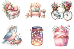 Whimsical Mother's Day Art Clipart Bundle - CraftNest - Digital Crafting and Art