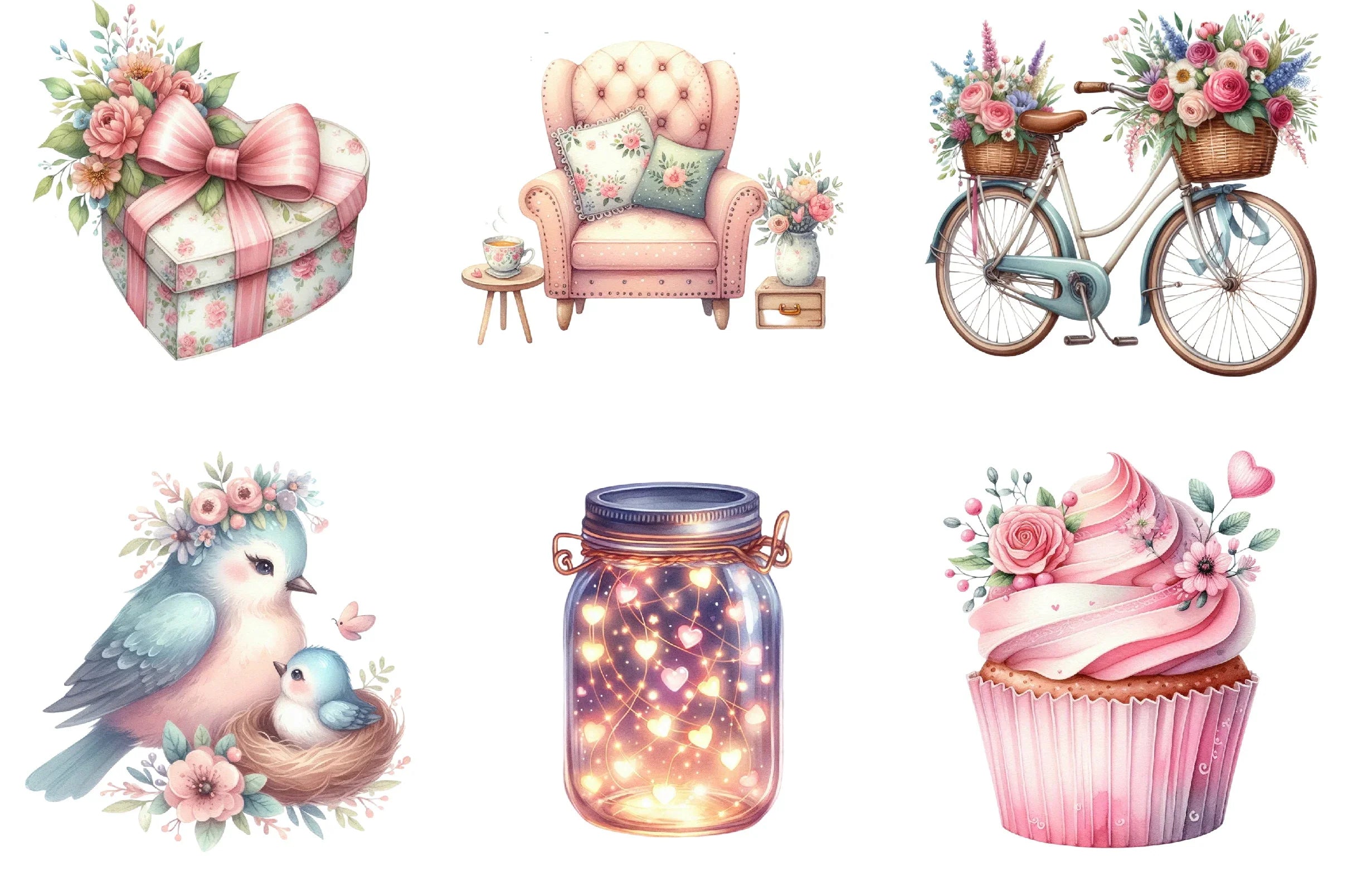 Whimsical Mother's Day Art Clipart Bundle - CraftNest - Digital Crafting and Art