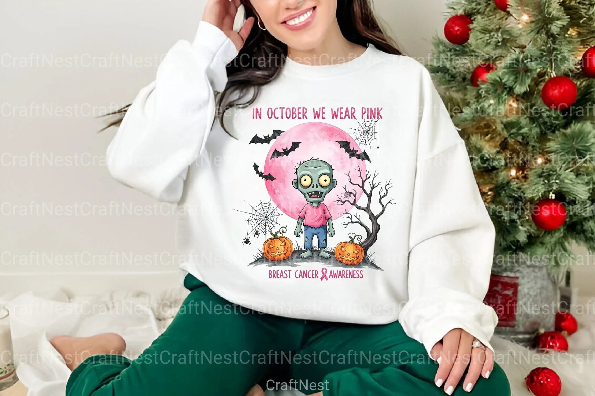 Halloween Breast Cancer Clipart Bundle 4 - CraftNest - Digital Crafting and Art