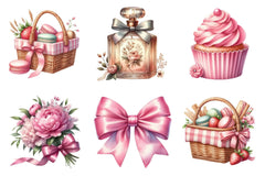 Coquette Girly Summer Clipart Bundle - CraftNest - Digital Crafting and Art