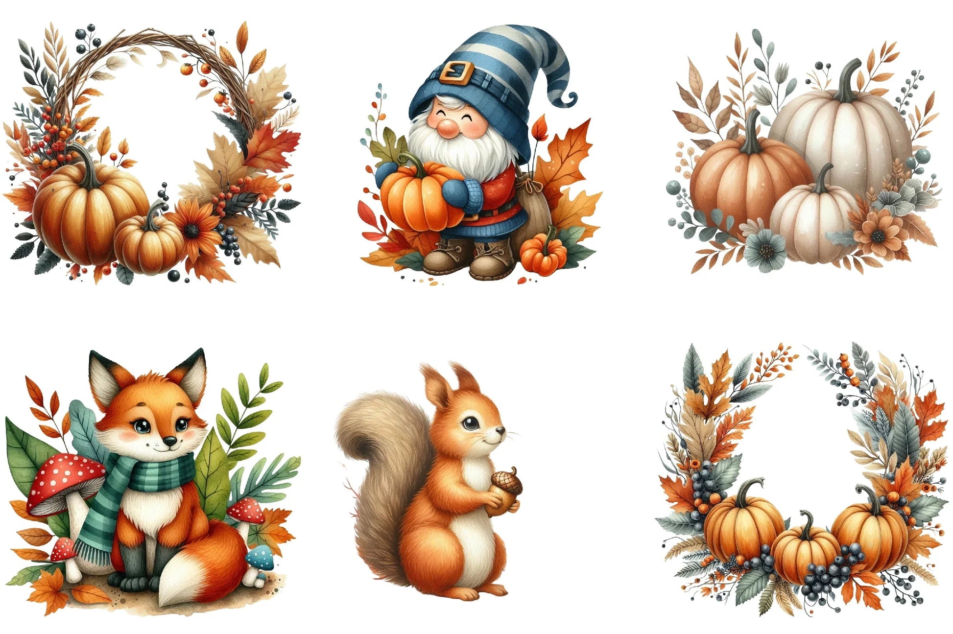 Autumn Design Clipart Bundle - CraftNest - Digital Crafting and Art