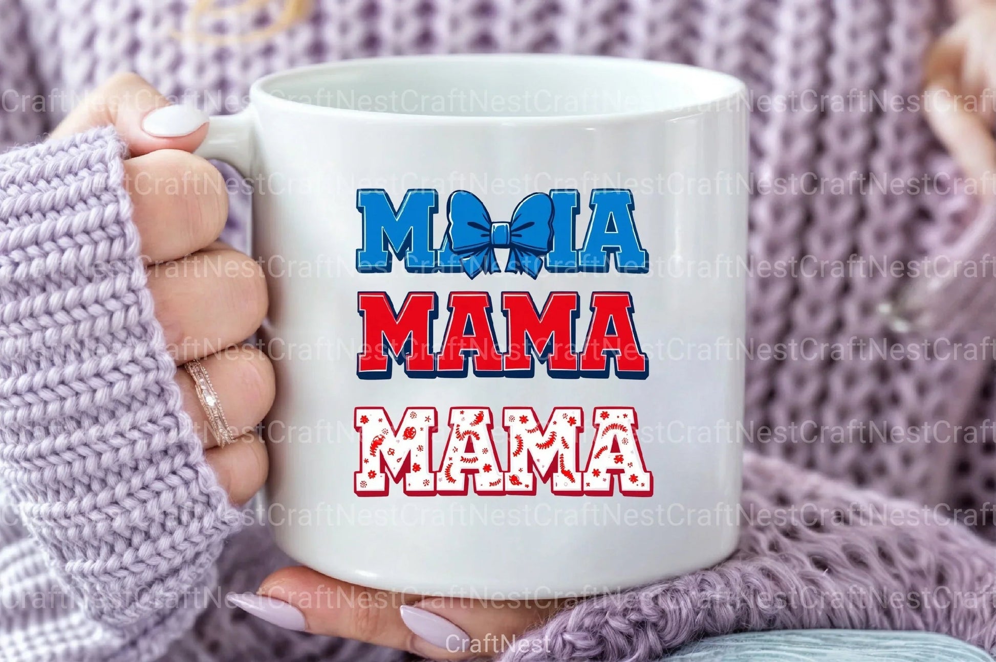 Baseball Mama Coquette Bow Clipart Bundle - CraftNest - Digital Crafting and Art