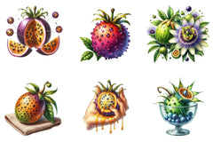 Maracuja Clipart Bundle - CraftNest - Digital Crafting and Art