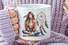 Tribal Boho Girl Clipart Bundle 10 - CraftNest - Digital Crafting and Art